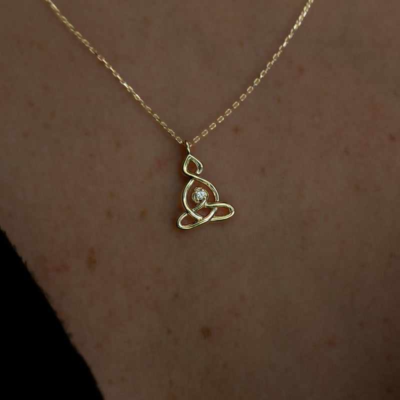 Mother & Child Celtic Knot Symbol Necklace