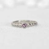 Pink Gradient Ball Sapphire Ring