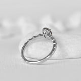 Pear Purple Gray Spinel Distance Ring