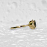 Blue & Green Teal Sapphire Boho Ring