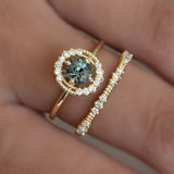 Modern boho Triples Diamond Ring