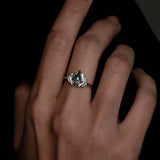 Kite Salt and Pepper Diamond Ring
