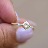 Classic Solitaire Round Diamond Ring