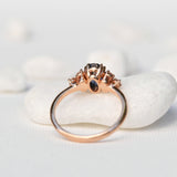 6-Stone Oval Blue Sapphire Ring