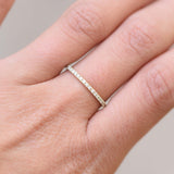 Pave Setting Diamonds Wedding Ring
