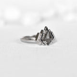 Kite Salt and Pepper Diamond Ring