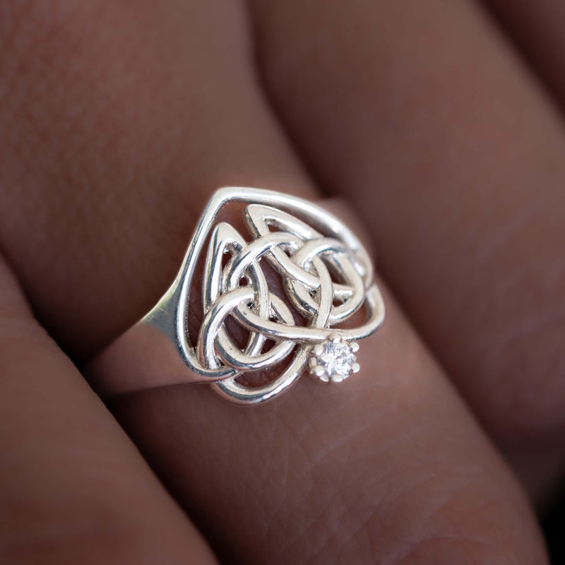 Celtic Motherhood Knot Symbol Ring