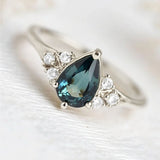 Timeless Elegance Pear-Cut Sapphire Ring