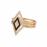 The Zoe Enamel Ring Stack | Giacomelli Jewelry