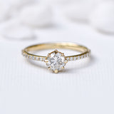 Classic Round Diamond Solitaire Engagement Ring