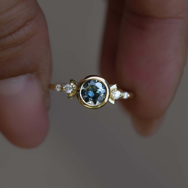 Boho Style Parti Sapphire Ring