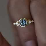 Boho Style Parti Sapphire Ring